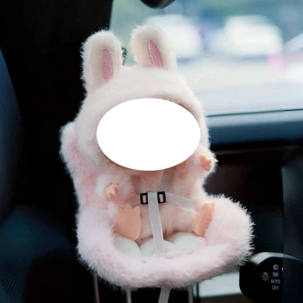 10-17cm Doll Safety Seat Car Vent Decoration Doll Accessories (Pink)
