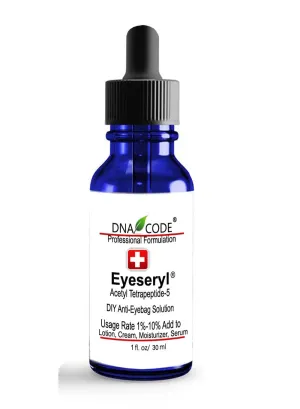 100% Solution Anti-Eye bag, Anti-Dark Circle, Anti-Puffy Eyes By Eyeseryl® Tetrapeptide Add To Your Eye Gel or Cream