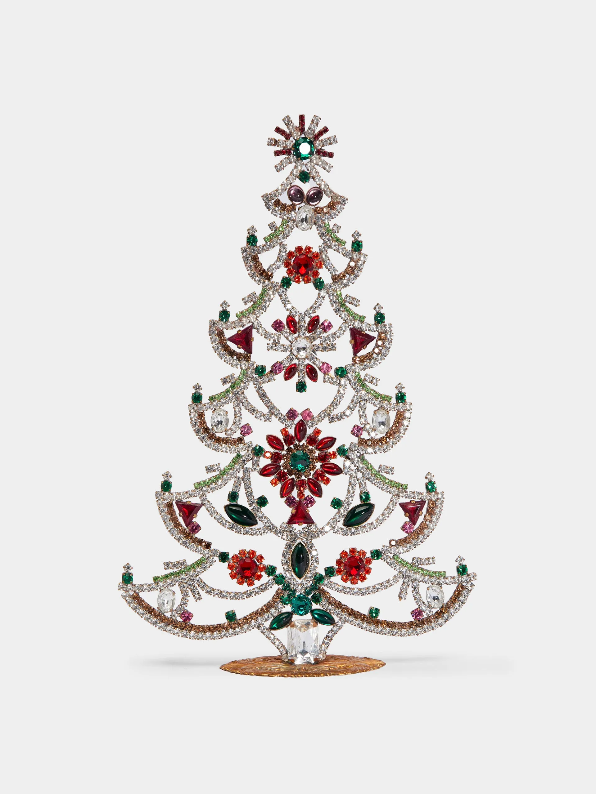 1930s Czech jewelled extra large Christmas tree