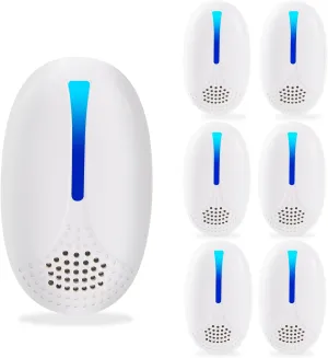 2025 Upgraded Version Ultrasonic Repeller Indoor, Mouse Repellent Plug in, Pest Control, Repellent Roach, Rodent, Mouse, Bugs, Mosquito, Spider, Ant for Home,Kitchen, Office, Warehouse, Hotel 6 Packs