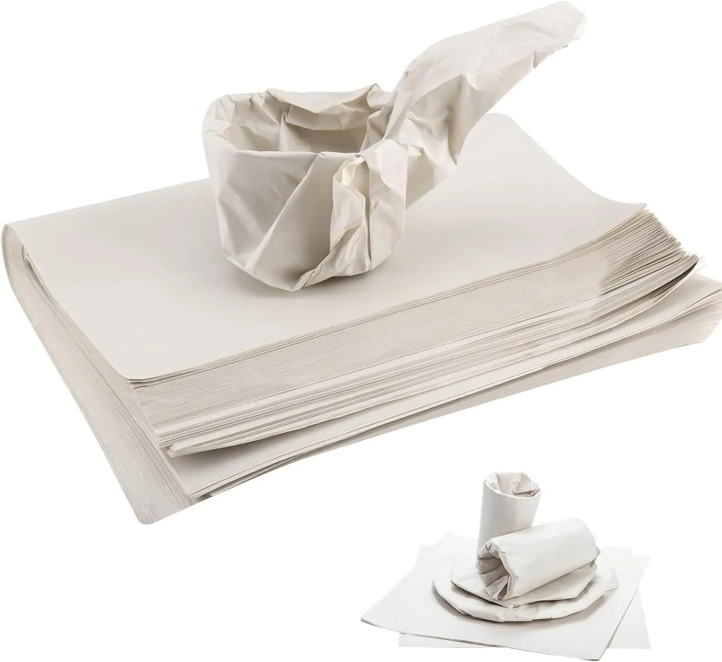 500 Sheets Large Packing Paper for Moving Supplies 24x24 Inch, 17.6lb Newsprint Packaging Paper for Wrapping Shipping Fragile Items