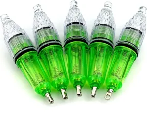 5Pcs 4.7" Deep Drop Super Waterproof LED Fishing Light Disco Blinking 7 Colors (5 Packs)