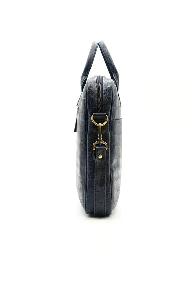 A and S Accessories Croco print laptop bag 38 cm