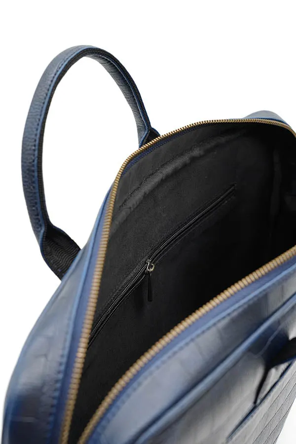 A and S Accessories Croco print laptop bag 38 cm