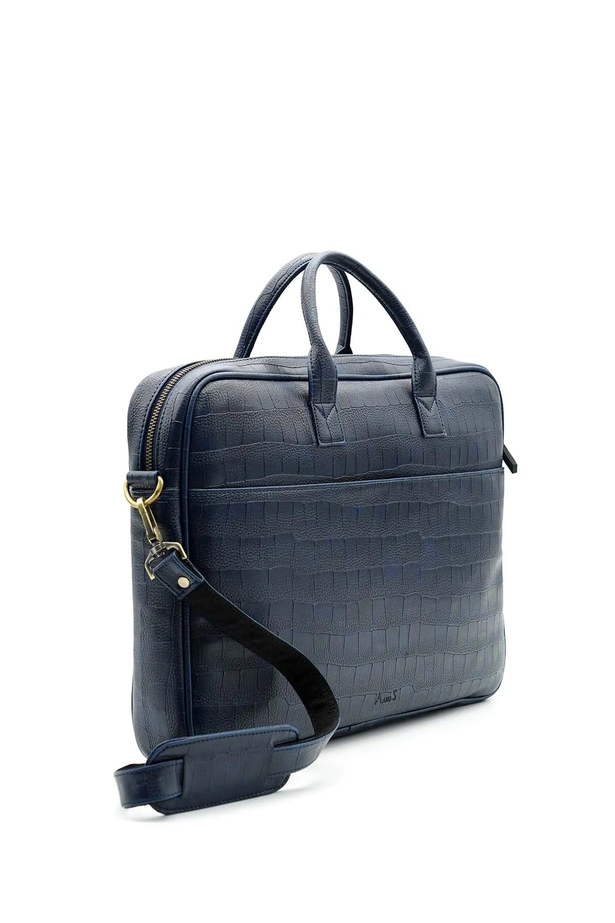 A and S Accessories Croco print laptop bag 38 cm
