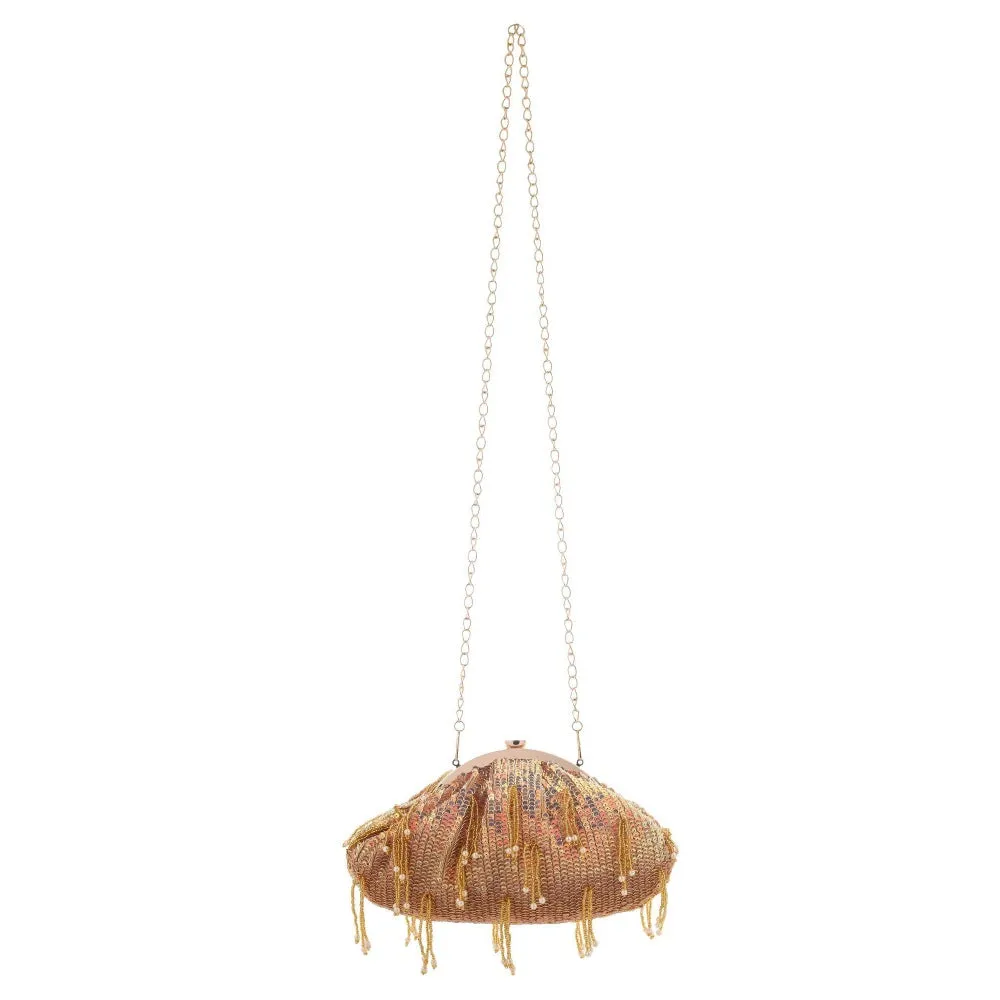 A Clutch Story Rose Bling Batua