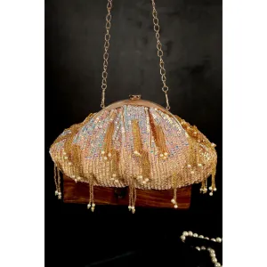 A Clutch Story Rose Bling Batua