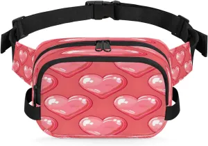 Abstraction Love Color Printing Fanny Packs for Women Men Waterproof Waist Bag with Adjustable Strap Belt Bag for Travel Running Hiking