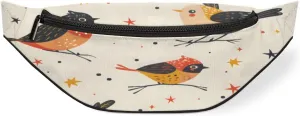 Abstraction Stars Birds Fanny Pack for Women Men Waist Pack Crossbody Bag with Adjustable Belt for Travel Hiking Running Cycling Festivals