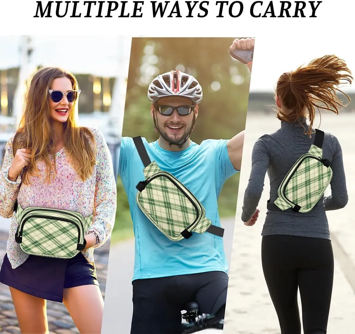 Abstraction Texture Printings Fanny Packs for Women Men Waterproof Waist Bag with Adjustable Strap Belt Bag for Travel Running Hiking