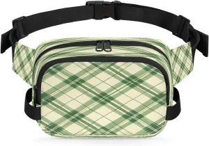 Abstraction Texture Printings Fanny Packs for Women Men Waterproof Waist Bag with Adjustable Strap Belt Bag for Travel Running Hiking