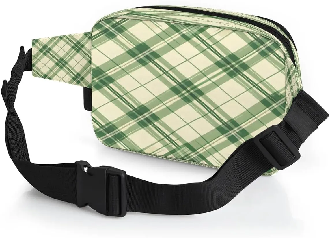 Abstraction Texture Printings Fanny Packs for Women Men Waterproof Waist Bag with Adjustable Strap Belt Bag for Travel Running Hiking