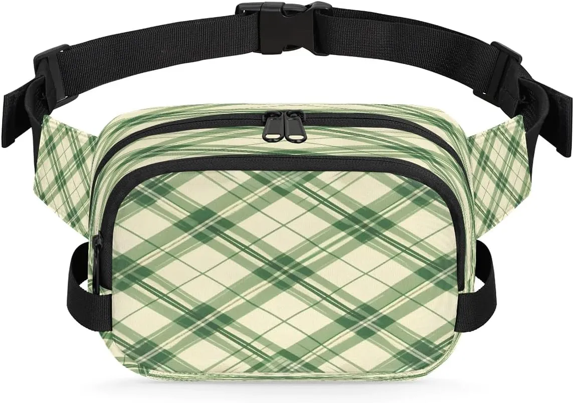 Abstraction Texture Printings Fanny Packs for Women Men Waterproof Waist Bag with Adjustable Strap Belt Bag for Travel Running Hiking