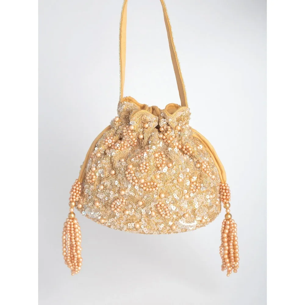 Adora By Ankita Gold Suki Bag