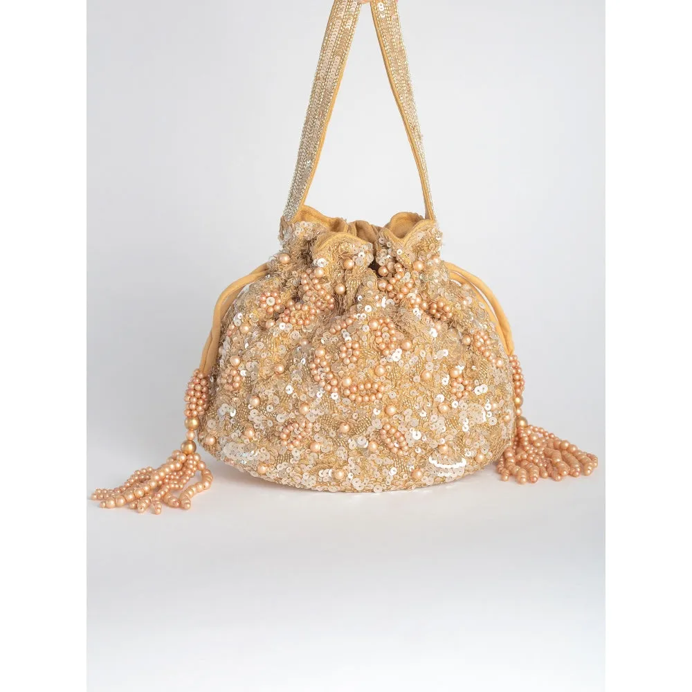 Adora By Ankita Gold Suki Bag