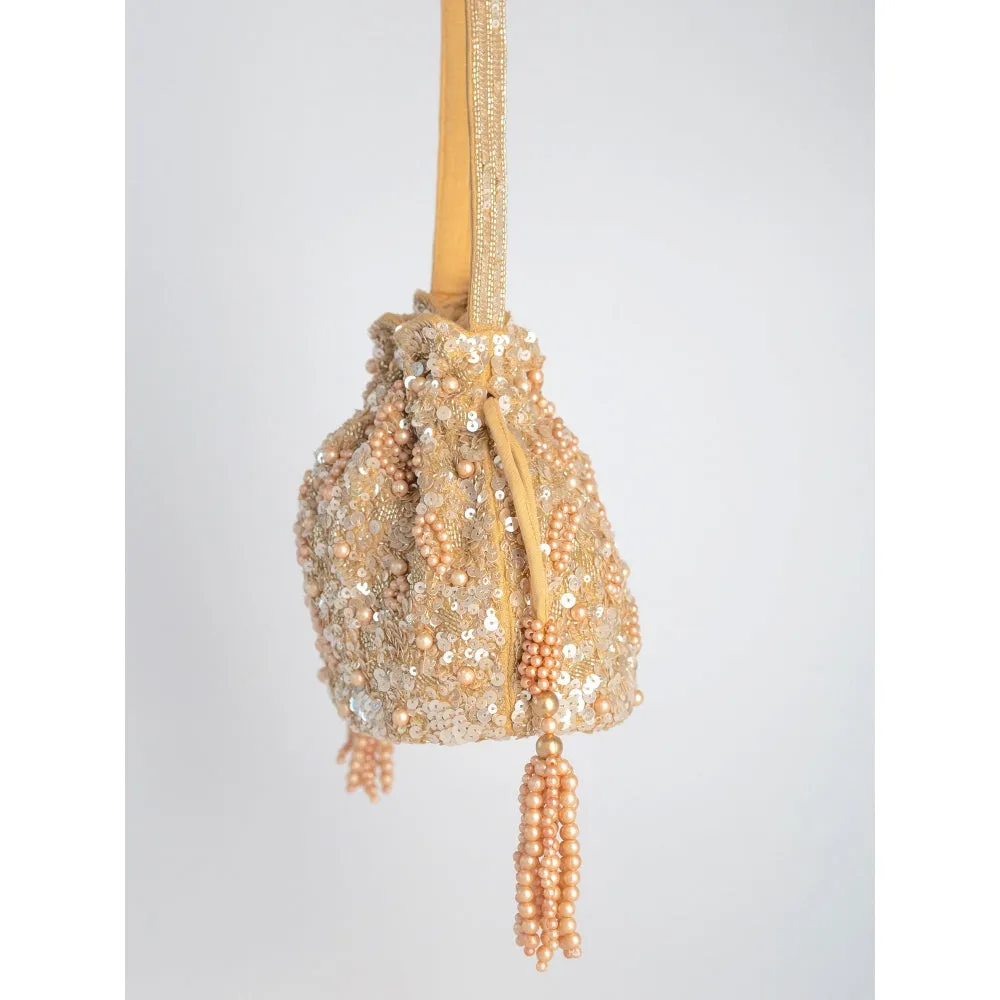 Adora By Ankita Gold Suki Bag