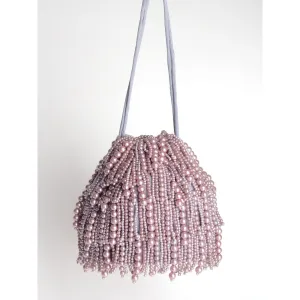 Adora By Ankita Grey Perla Flapper Bucket Bag