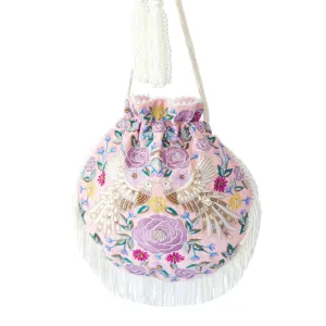 Adora By Ankita Light Pink Phoenix Flapper Bag