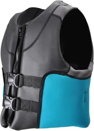 Adult Kayak Vest for Adult, Vest High Buoyancy, with Adjustable Safety Strap, for Swimming, Rafting, River Tracing, Motorboat