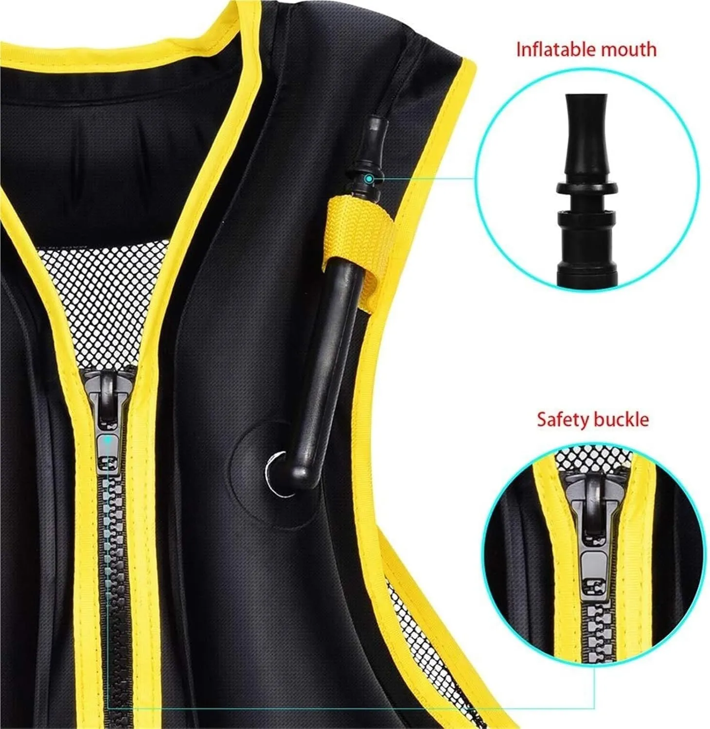 Adult Kayak Vest, Multifunction Swim Vest with Leg Straps for Kayak, Sailing, Fishing, Paddle Sports