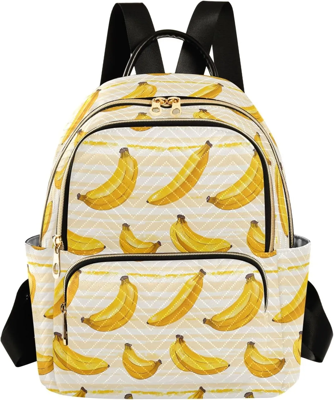 ALAZA Travel Backpack Purse for Women Fashion Anti-theft Work Casual Cute Yellow Banana Daypack Shoulder Bag Medium Size
