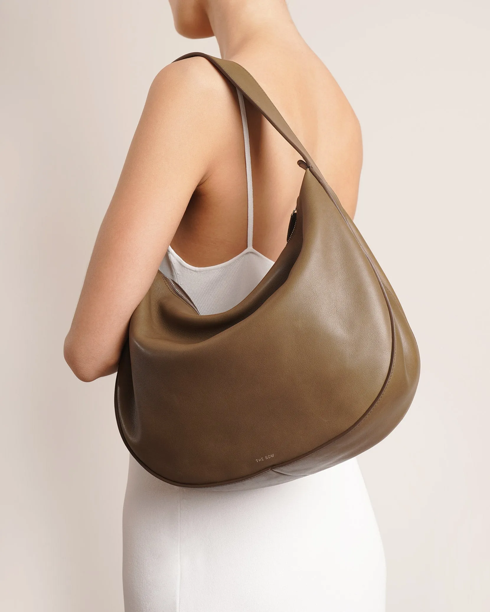 Allie brown leather shoulder bag