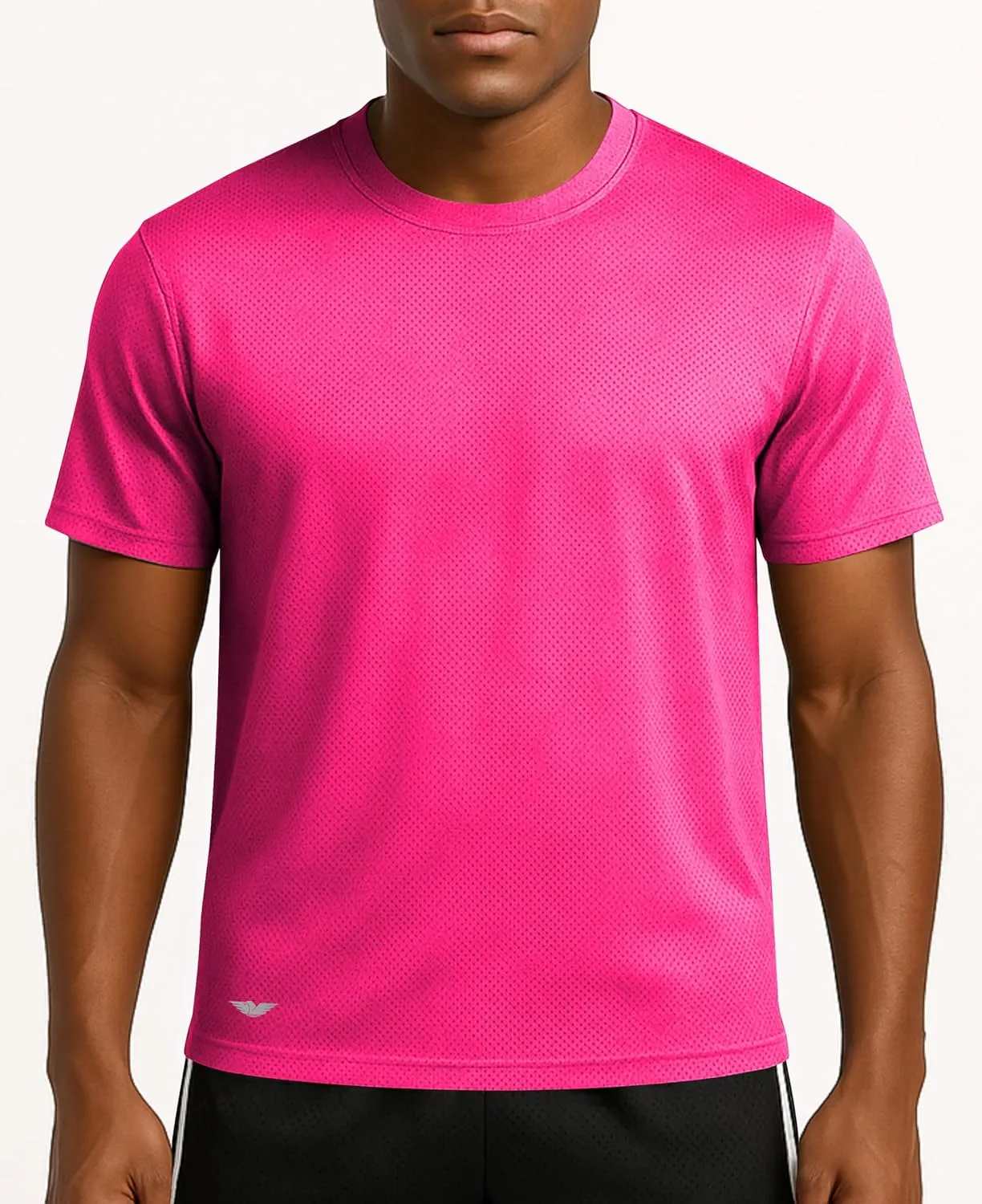 AMERICAN HEAVEN Men's Short Sleeve Work Out Crew Neck T-Shirts | Dry Fit Active Athletic Gym Tee Tops | Multi Packs Colors