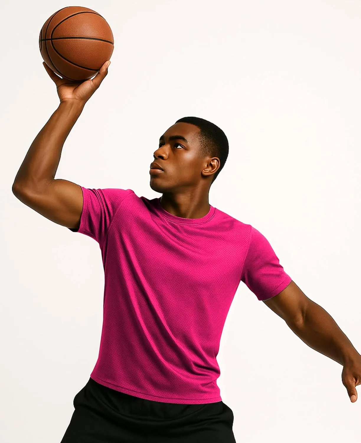 AMERICAN HEAVEN Men's Short Sleeve Work Out Crew Neck T-Shirts | Dry Fit Active Athletic Gym Tee Tops | Multi Packs Colors