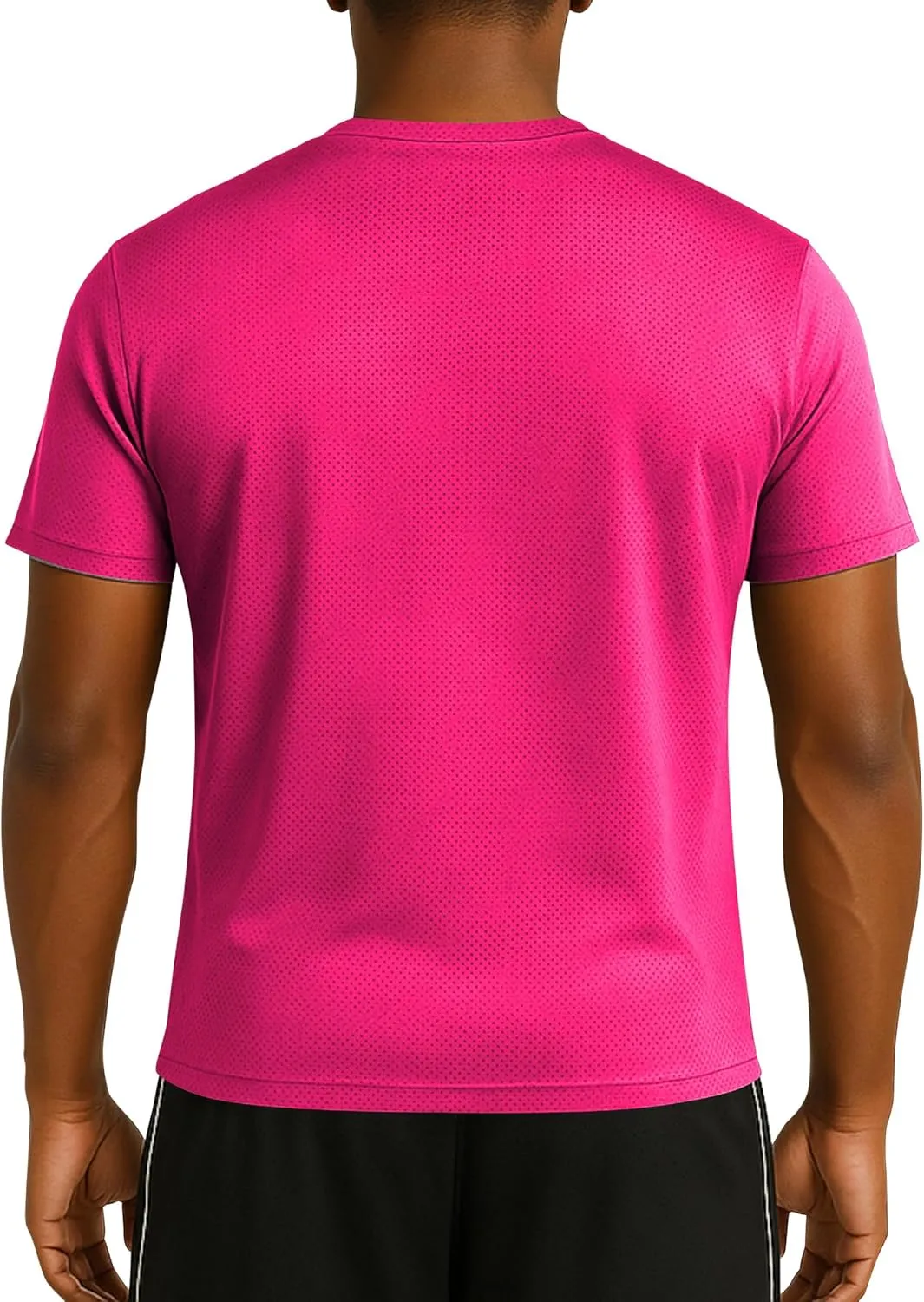 AMERICAN HEAVEN Men's Short Sleeve Work Out Crew Neck T-Shirts | Dry Fit Active Athletic Gym Tee Tops | Multi Packs Colors