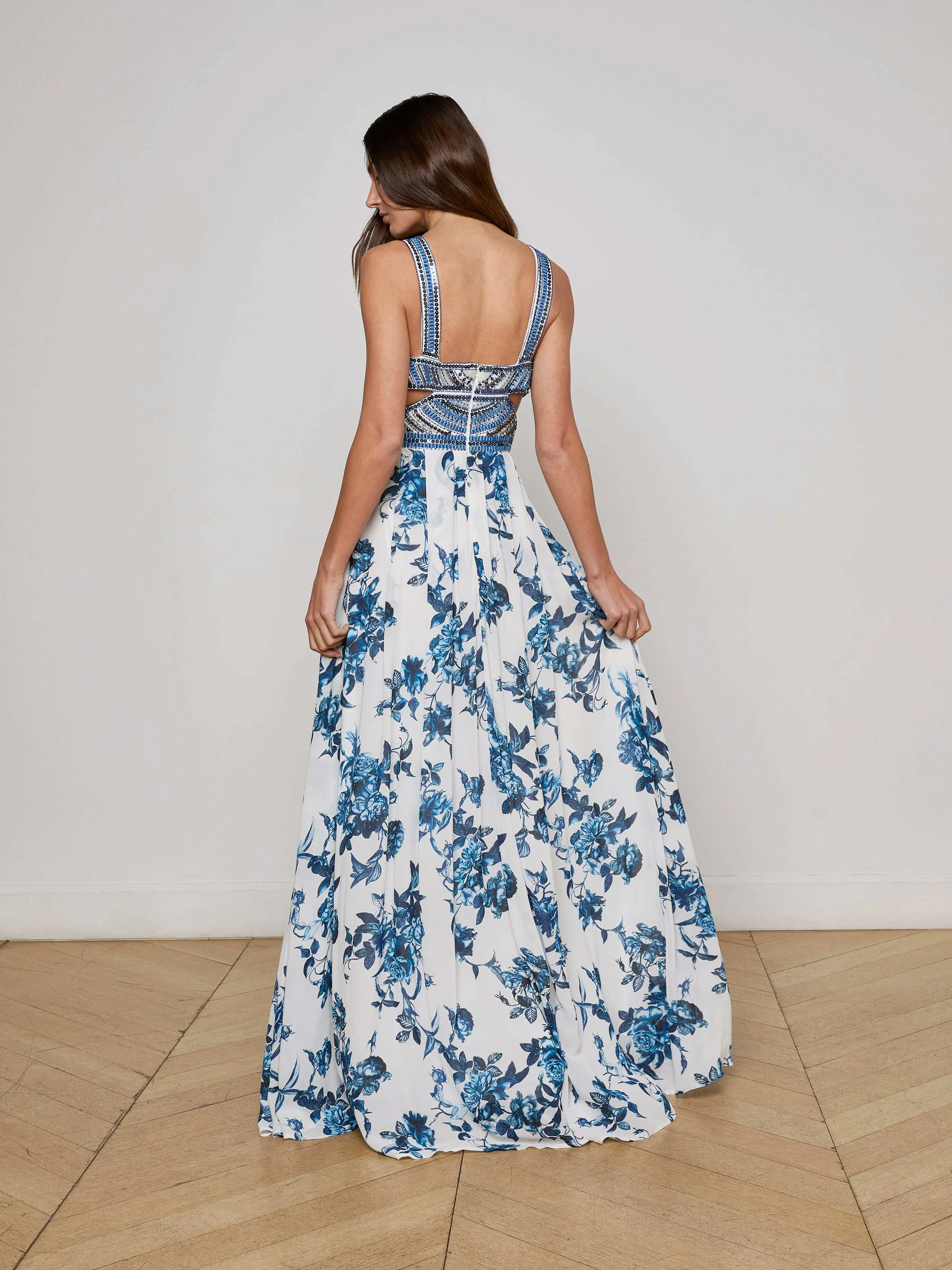 Annistyn Embellished Floral Gown