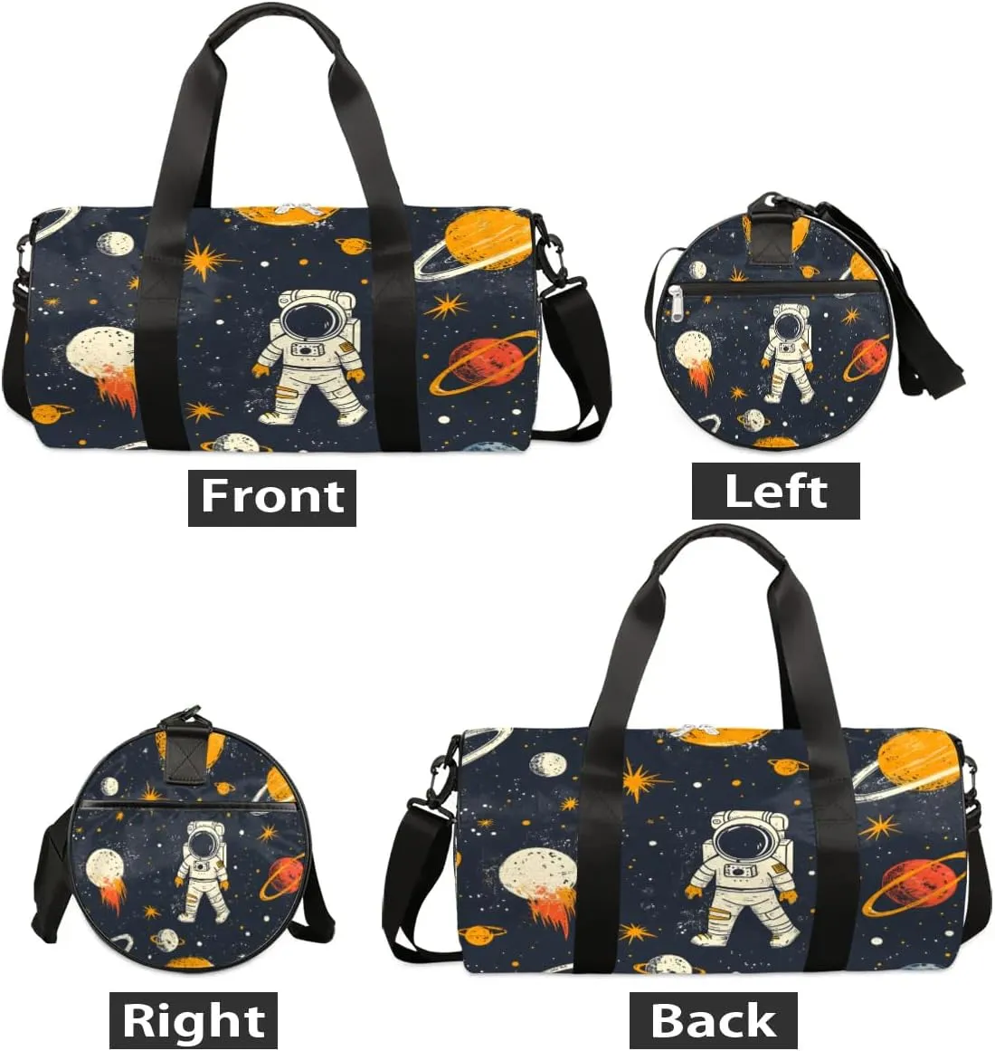 Astronaut Galaxy Travel Duffle Bag Gym Bag for Women Men Lightweight Carry on Duffel Bag for Sports Gyms Weekend Getaway