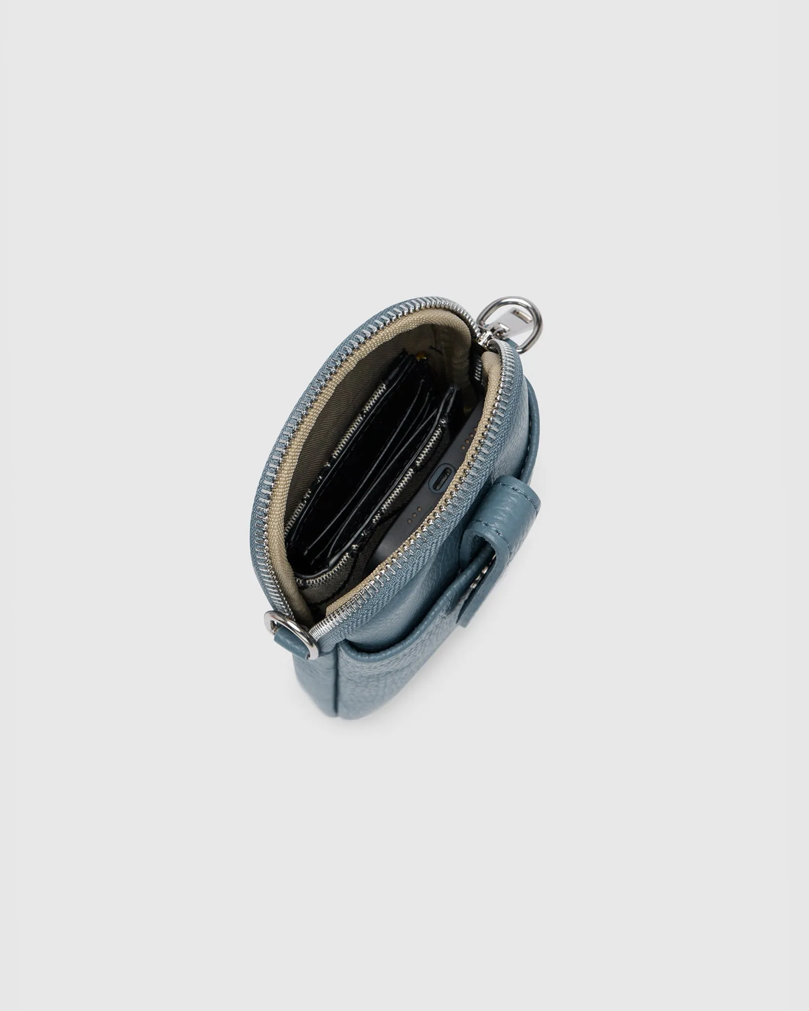 Ava Celeste Leather Crossbody Bag