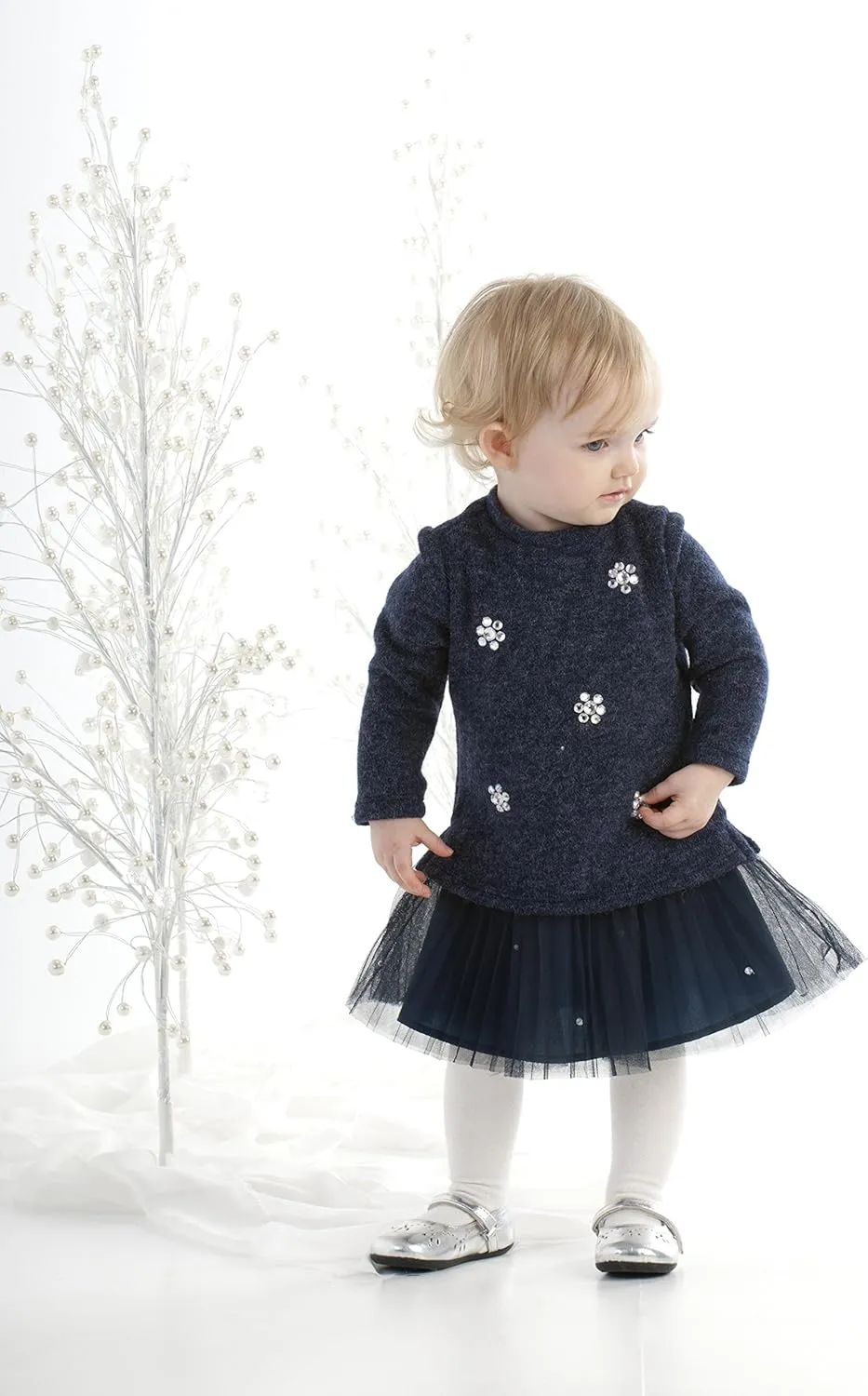 Baby-Girl Infant Style Prodigy Dress, Navy