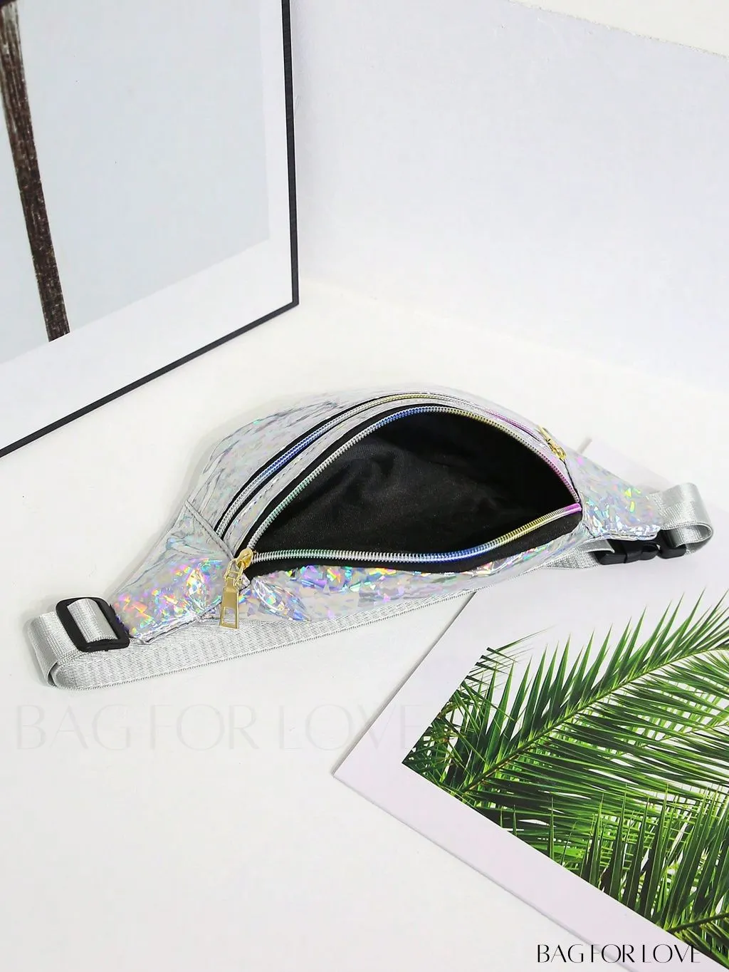BagForLove - Patent Leather Double-Zip Fanny Pack