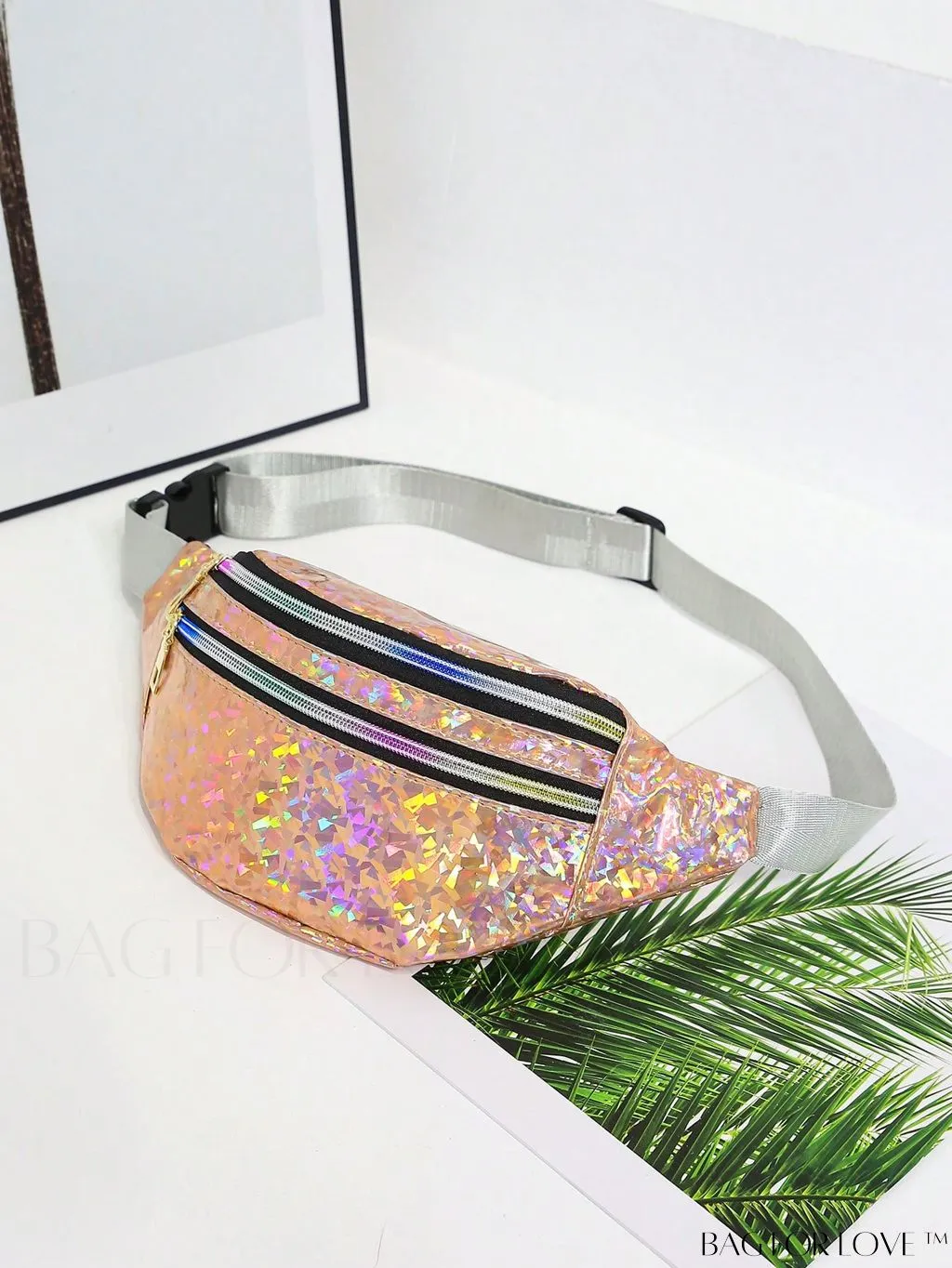 BagForLove - Patent Leather Double-Zip Fanny Pack