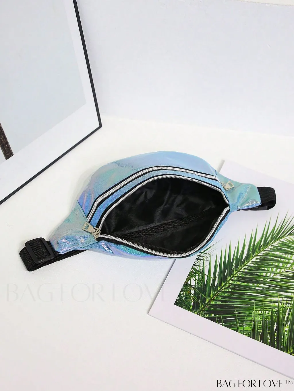 BagForLove - Patent Leather Double-Zip Fanny Pack