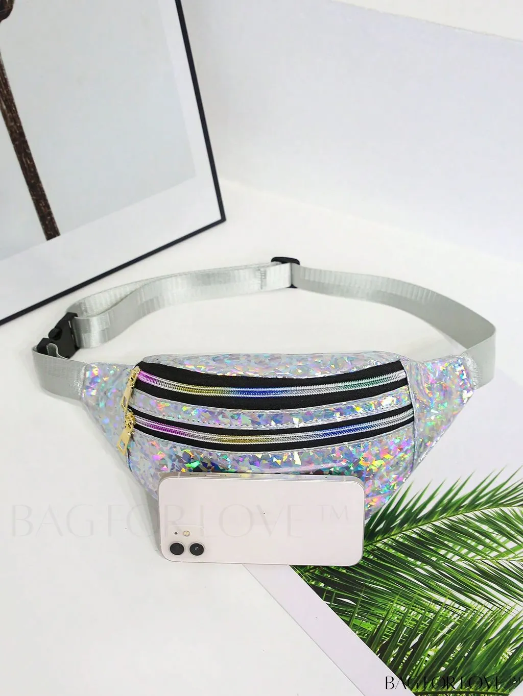BagForLove - Patent Leather Double-Zip Fanny Pack