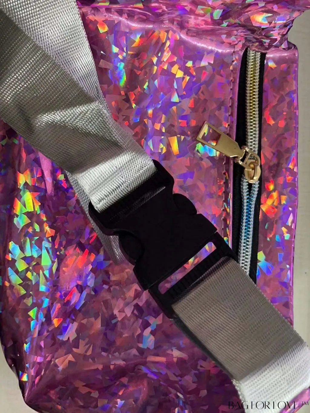 BagForLove - Patent Leather Double-Zip Fanny Pack