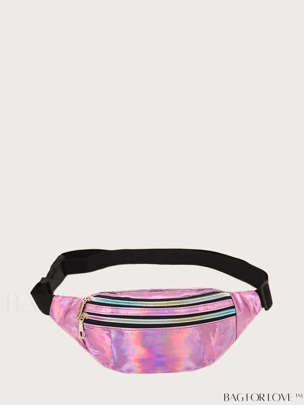 BagForLove - Patent Leather Double-Zip Fanny Pack