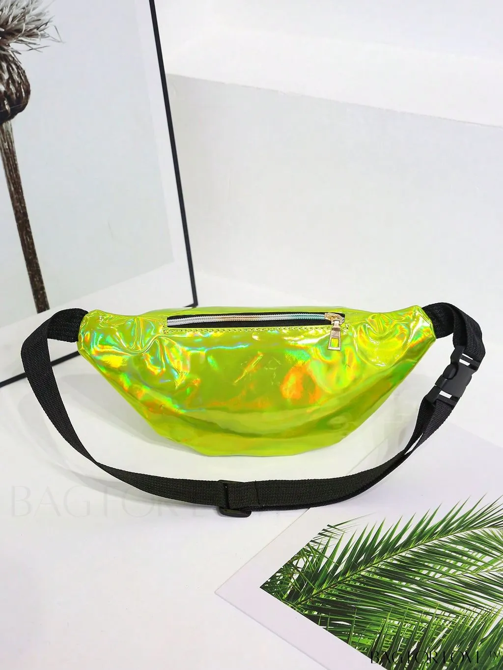 BagForLove - Patent Leather Double-Zip Fanny Pack