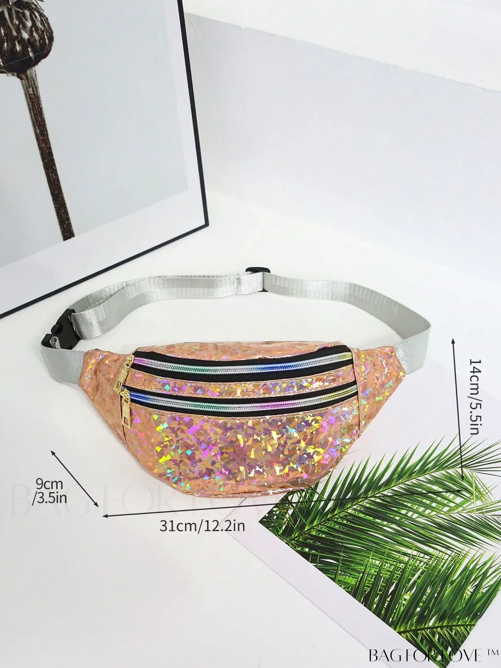BagForLove - Patent Leather Double-Zip Fanny Pack