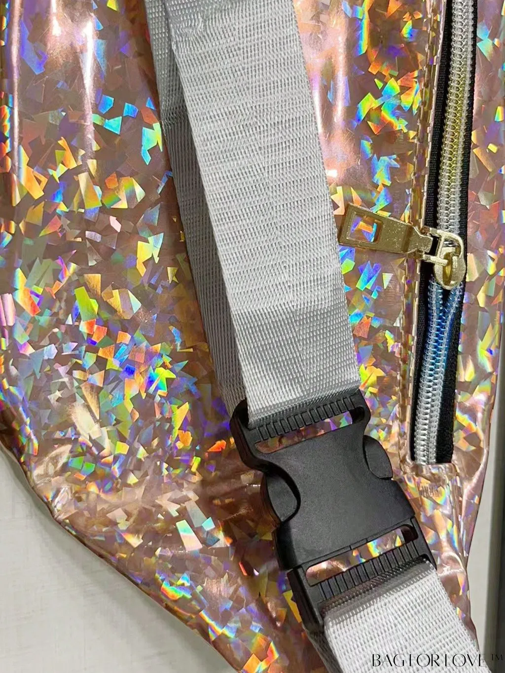 BagForLove - Patent Leather Double-Zip Fanny Pack