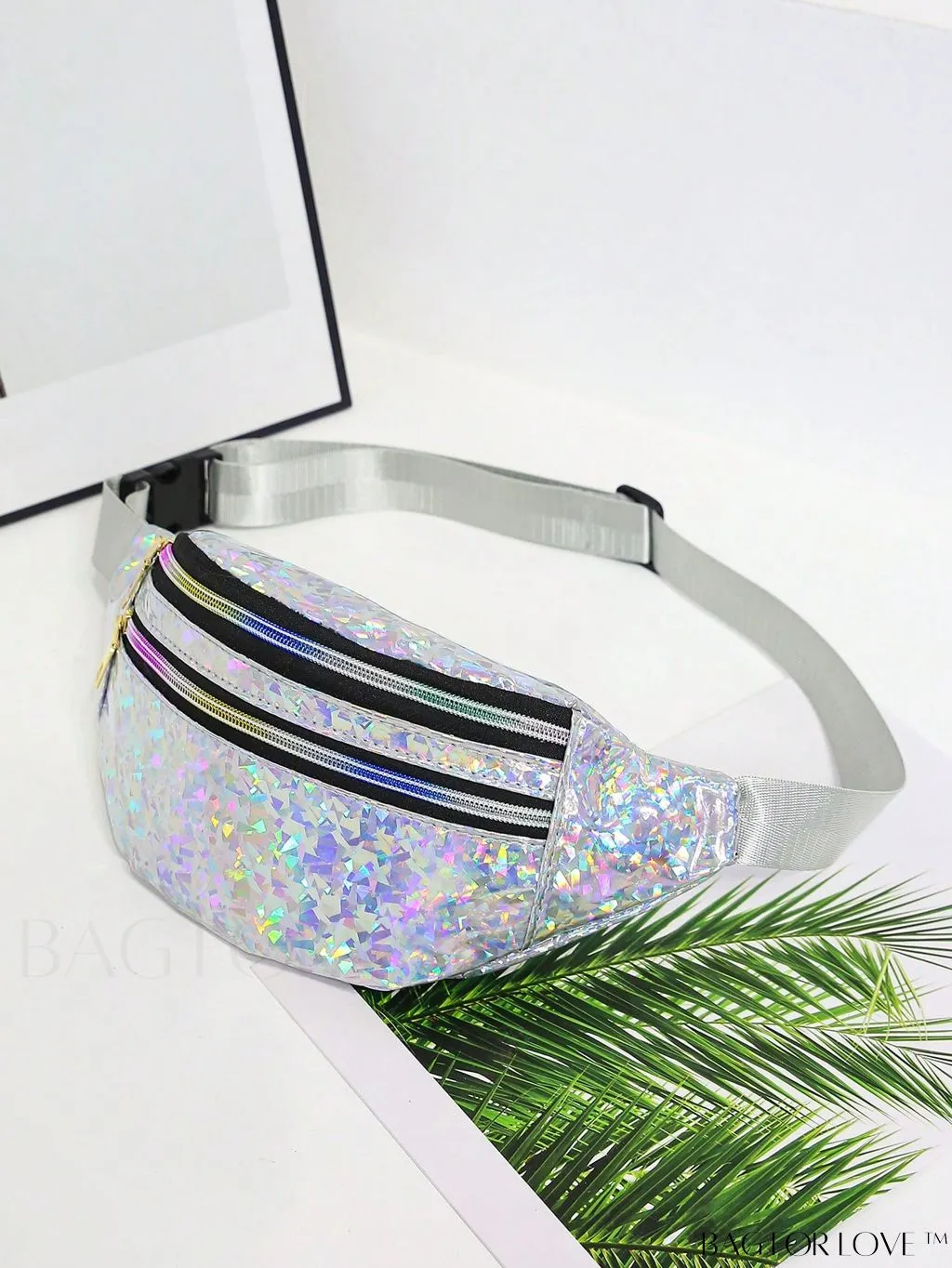 BagForLove - Patent Leather Double-Zip Fanny Pack