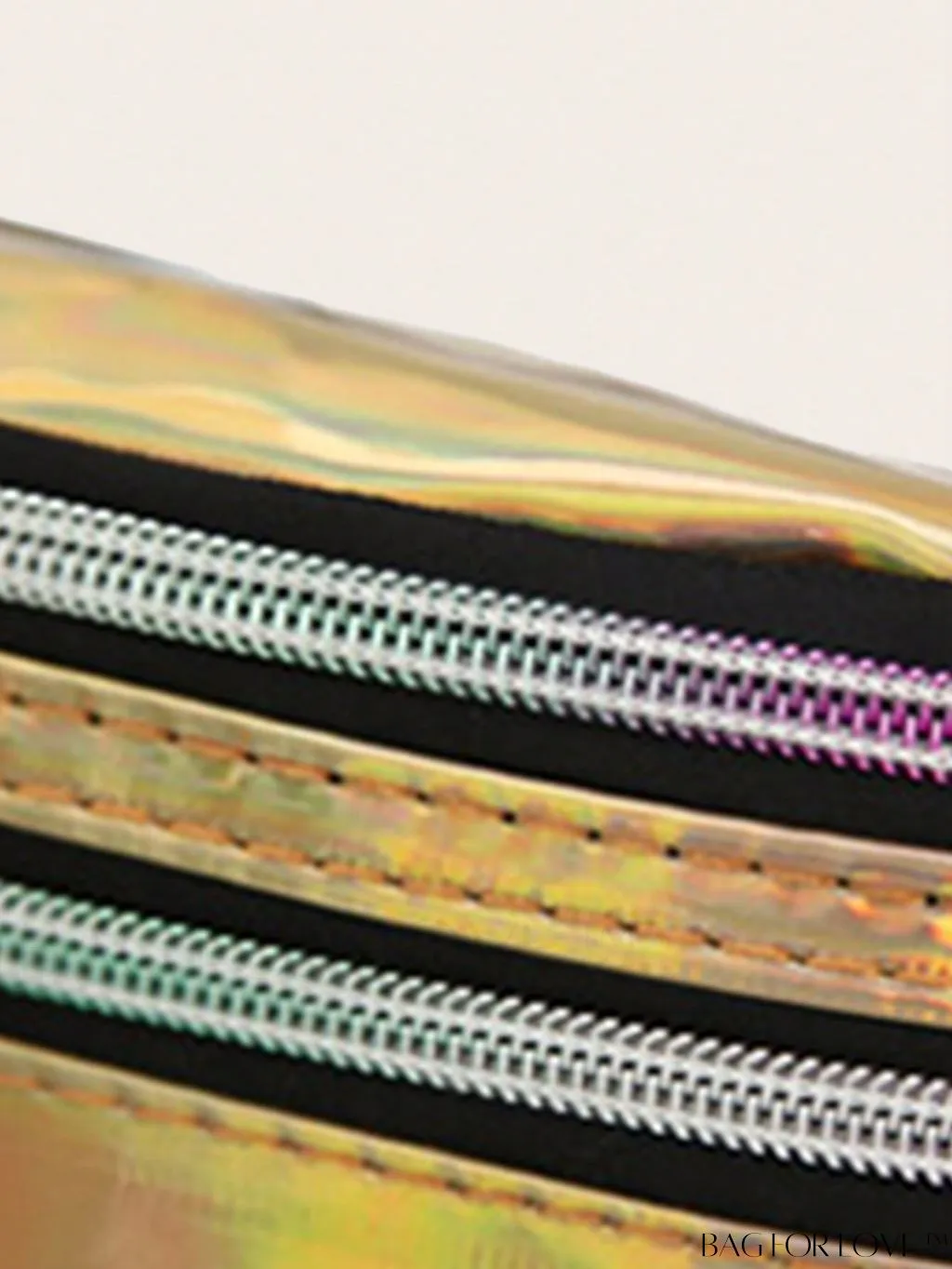 BagForLove - Patent Leather Double-Zip Fanny Pack