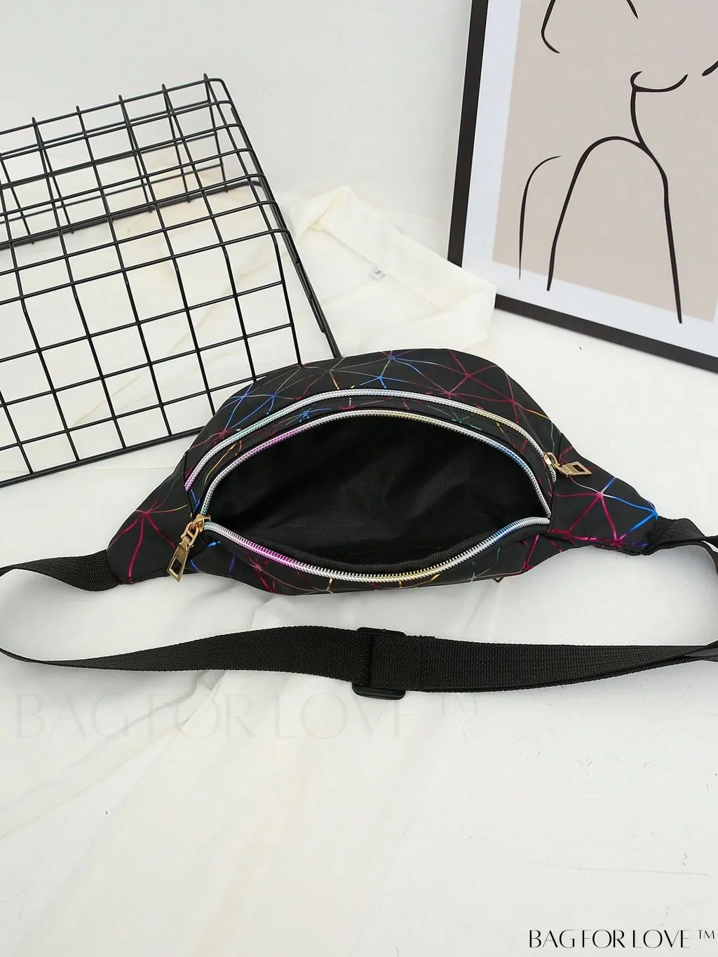 BagForLove - Patent Leather Double-Zip Fanny Pack
