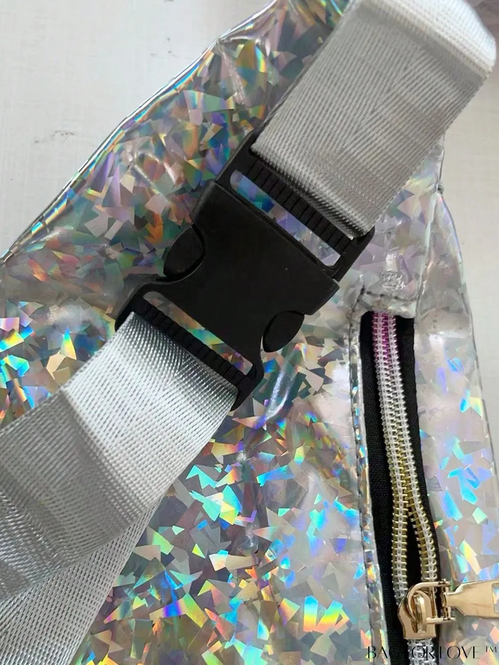 BagForLove - Patent Leather Double-Zip Fanny Pack