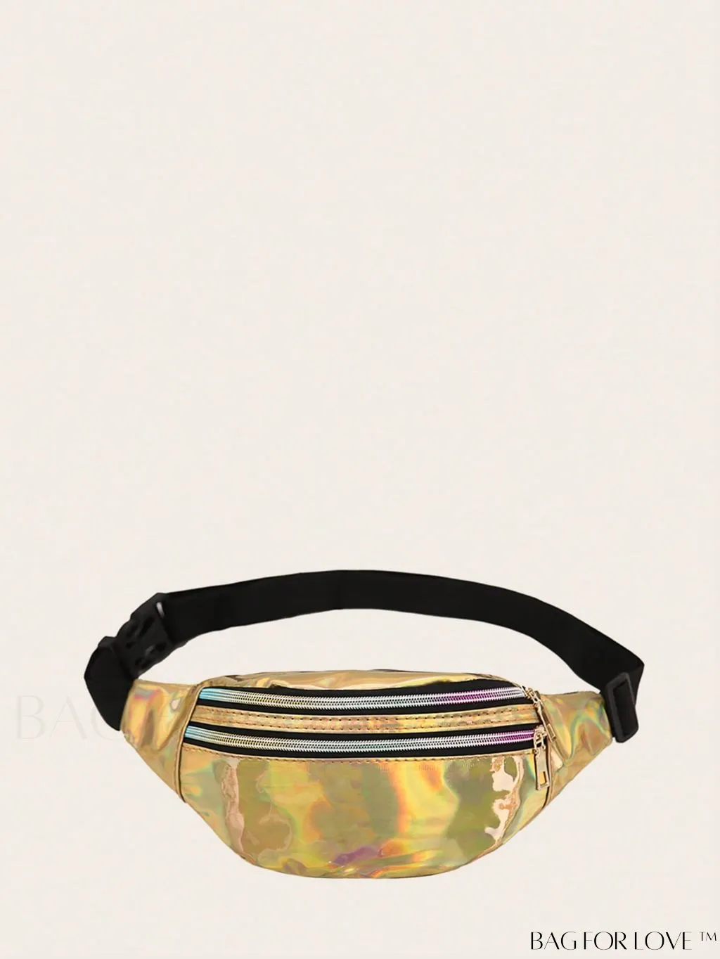 BagForLove - Patent Leather Double-Zip Fanny Pack