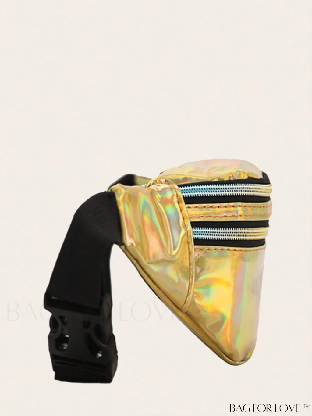 BagForLove - Patent Leather Double-Zip Fanny Pack