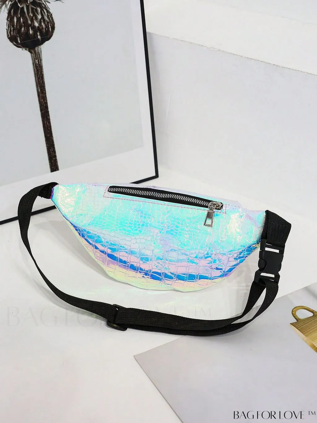 BagForLove - Patent Leather Double-Zip Fanny Pack