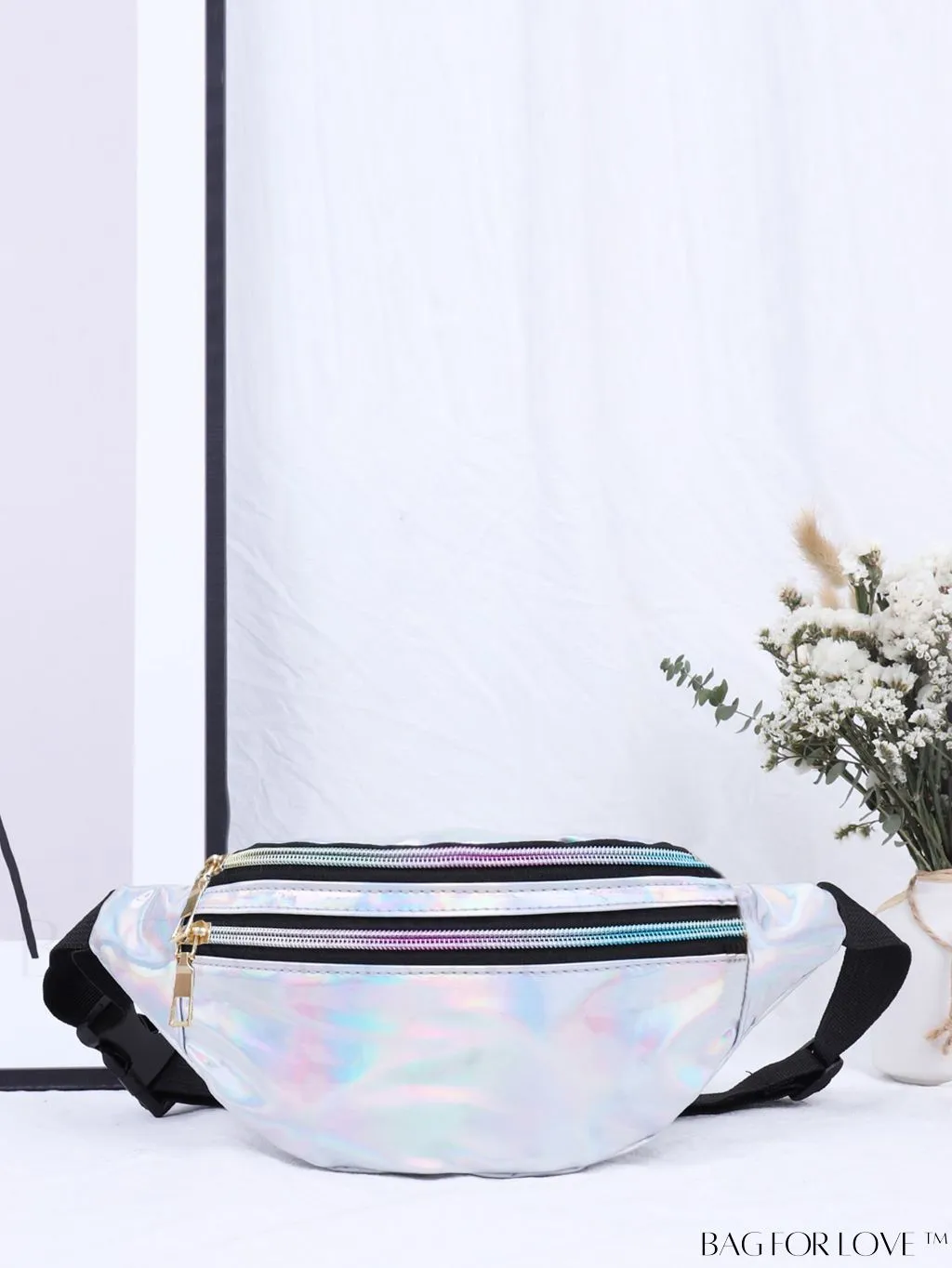 BagForLove - Patent Leather Double-Zip Fanny Pack